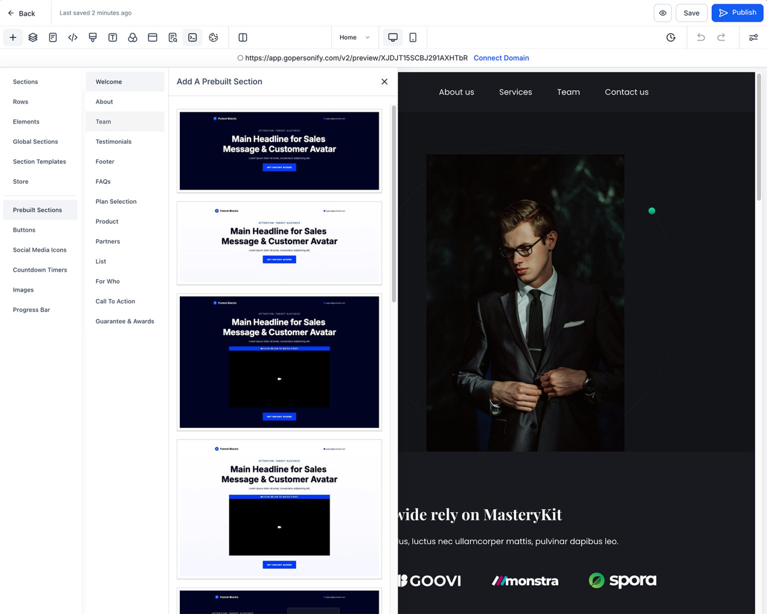 Website Builder - Personify