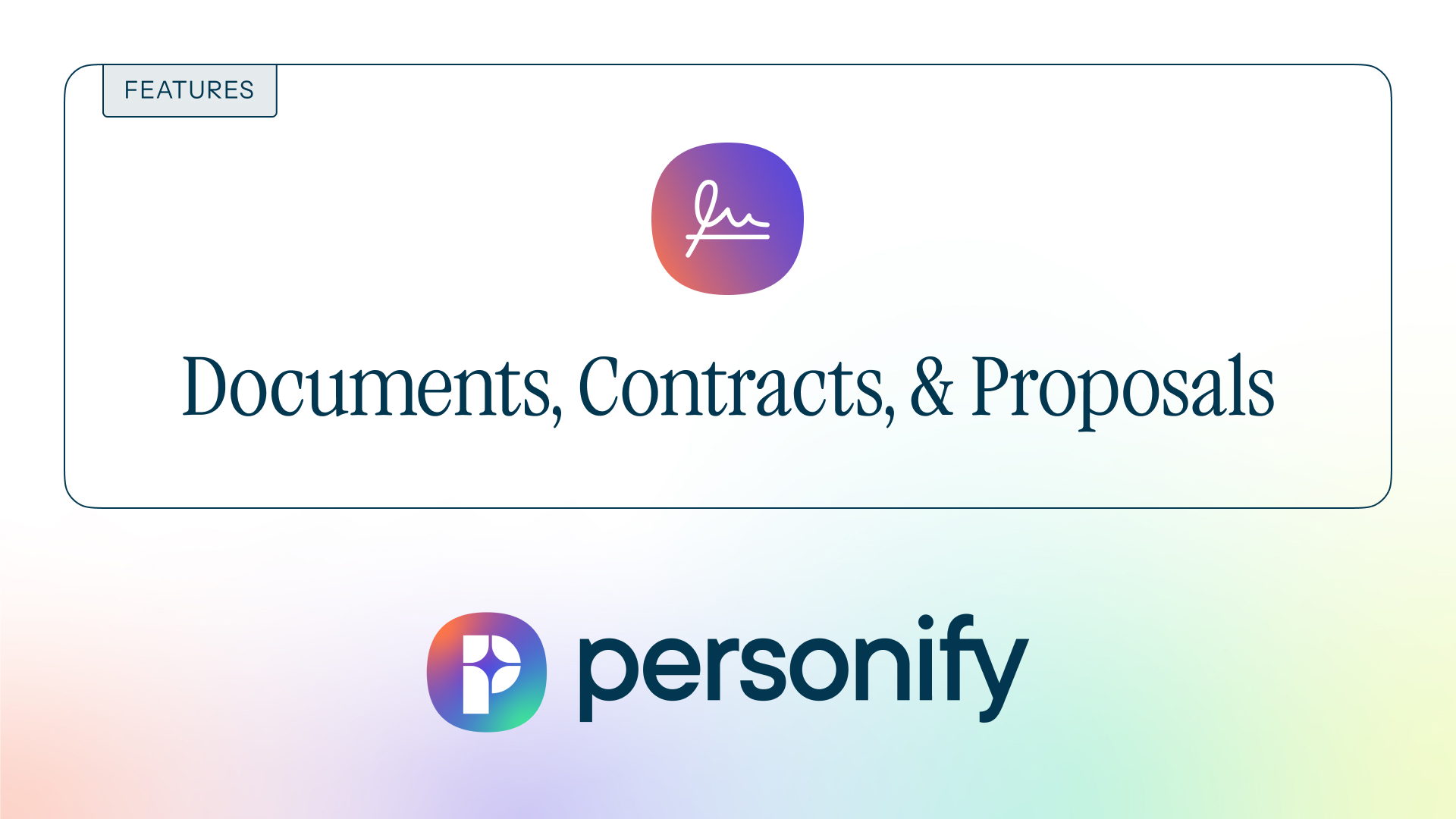 Documents, Contracts, & Proposals - Personify